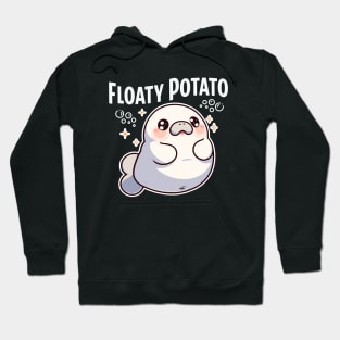 Funny Manatee Floaty Potato Cute Kawaii Sea Cow Hoodie